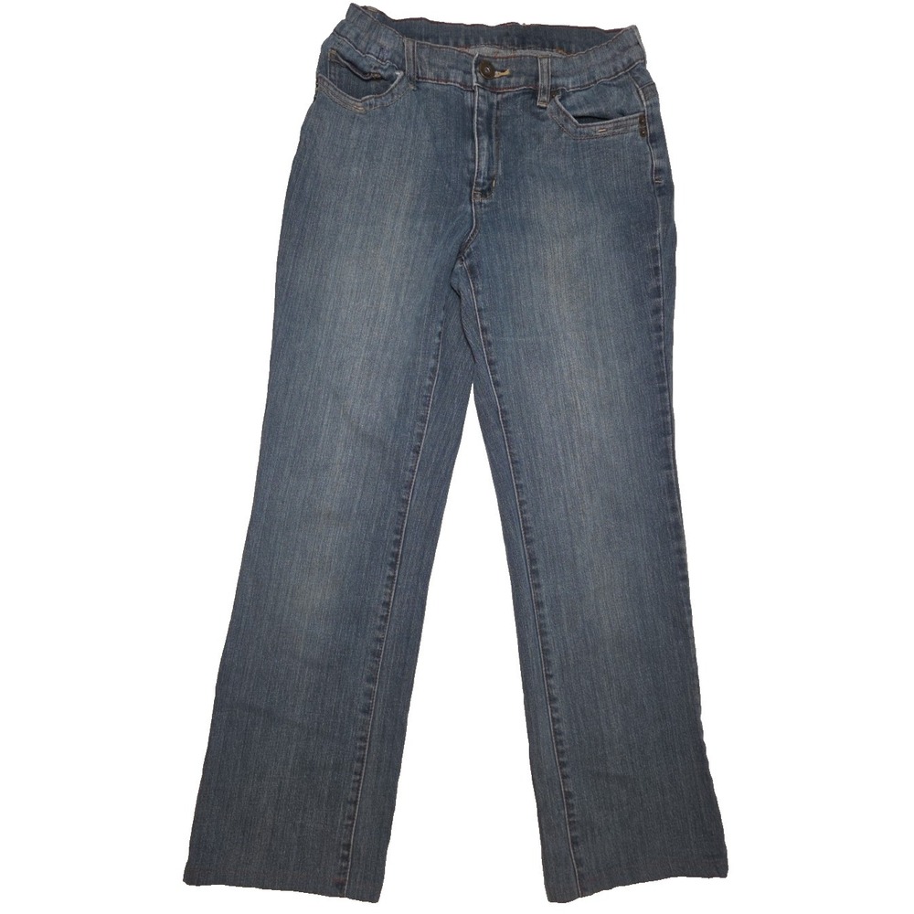 LIZ &‎ CO Women's Stretch Blue Jeans Size 6 (28Wx28L) Straight Leg No Tags